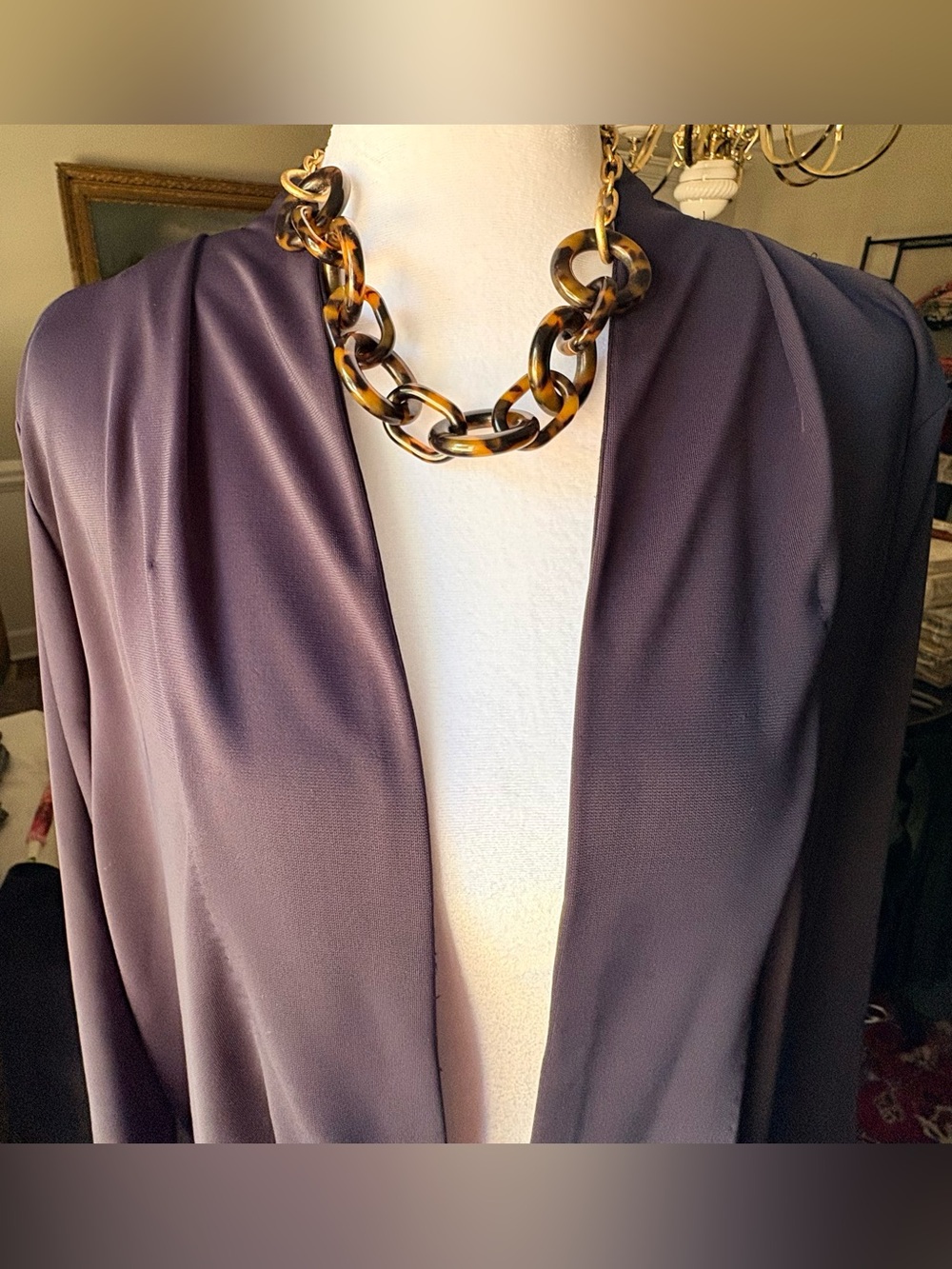 Talbots Navy Kimono Duster 2Xp
